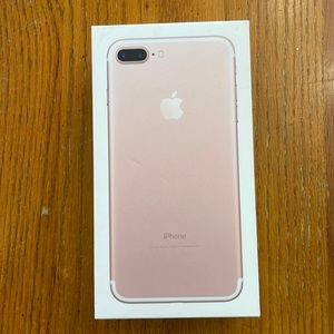 iPhone 7 Plus , 128 GB rose color -empty box